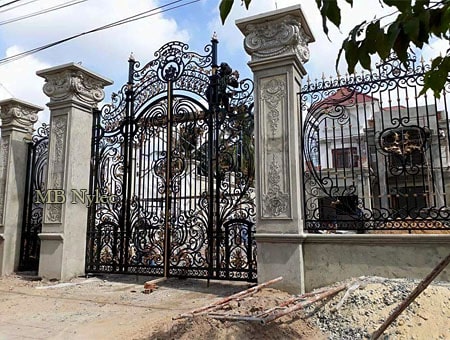 Forged baroque entrance