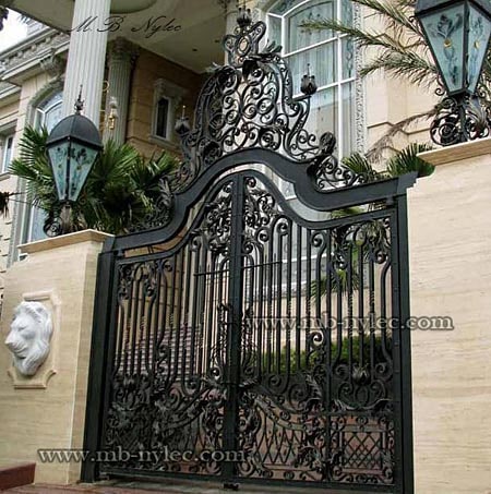 Palace gate with a crown