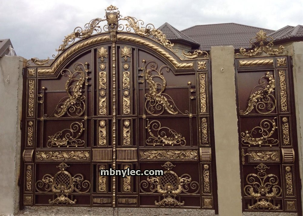 Forged full entrance gate in oriental style