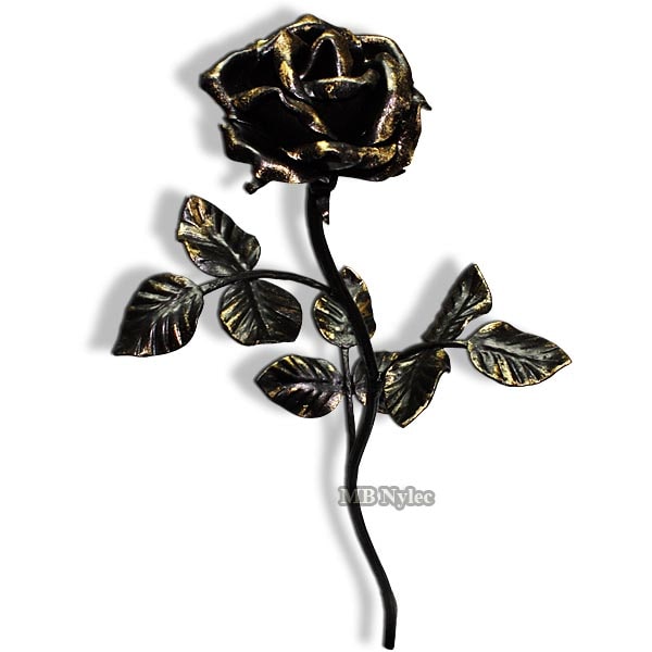 Elegant forged rose - handmade gift