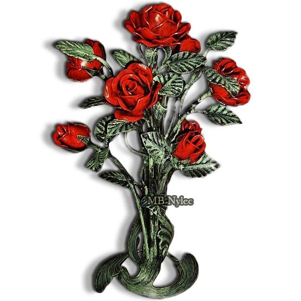 Forged bouquet - metal roses