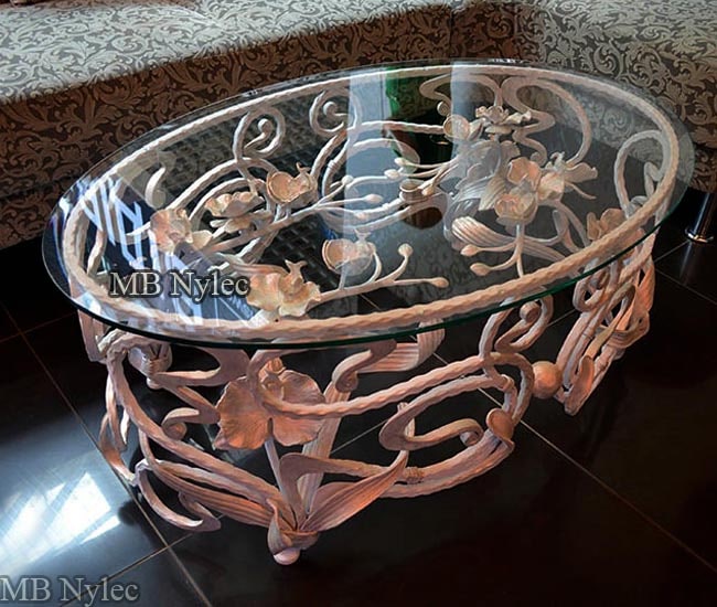 Forged coffee table glamor style