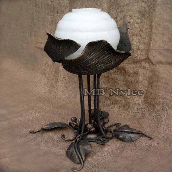 Forged steel lamp