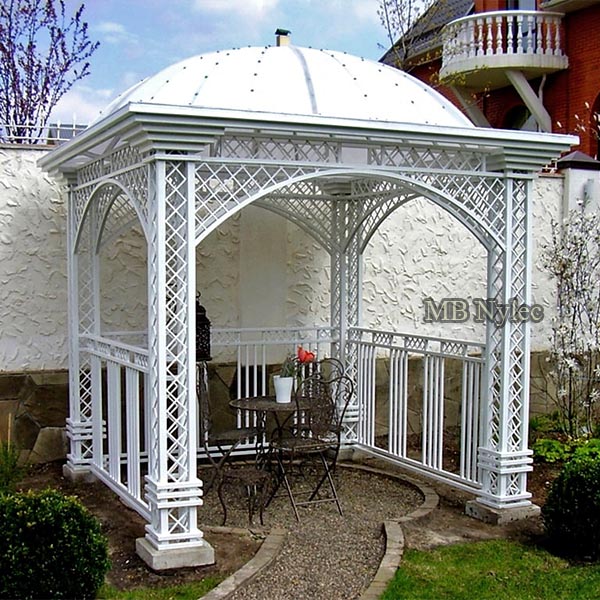 Wrought iron garden gazebo
