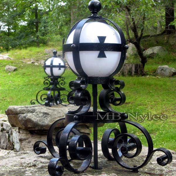 Wrought lamp in the knightly Celtic style