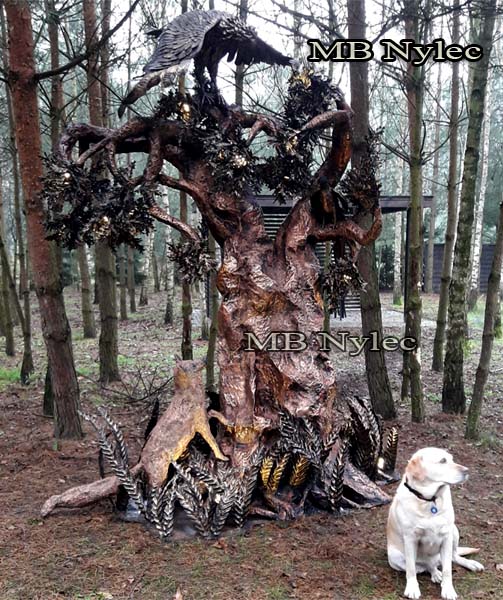 metal art sculpture tree